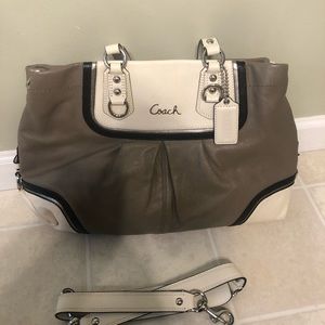 Coach leather purse - taupe